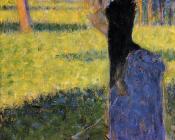 乔治修拉 - La Grande Jatte, Woman with a Monkey